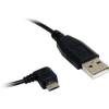 USB Αρσ. σε Micro USB 2 B Αρσ. Καλώδιο με Γωνία 1m Μαύρο (OEM) (BULK)